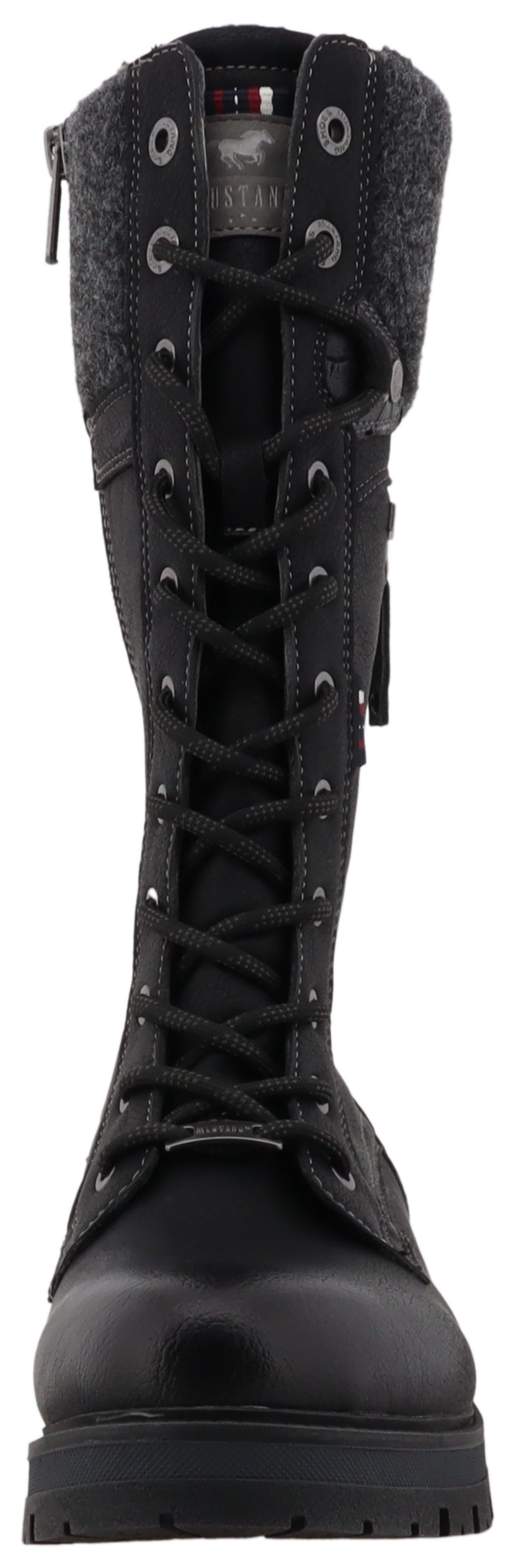 Mustang Shoes Darleen Winterstiefel Schnürstiefel mit Reißverschluss