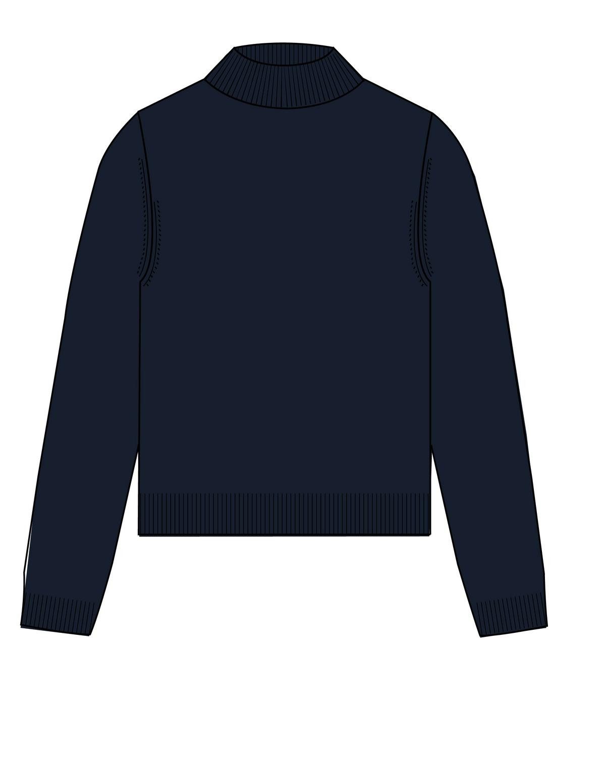 Clarina Strickpullover Stehbund-Pullover, 1/1 Arm,uni