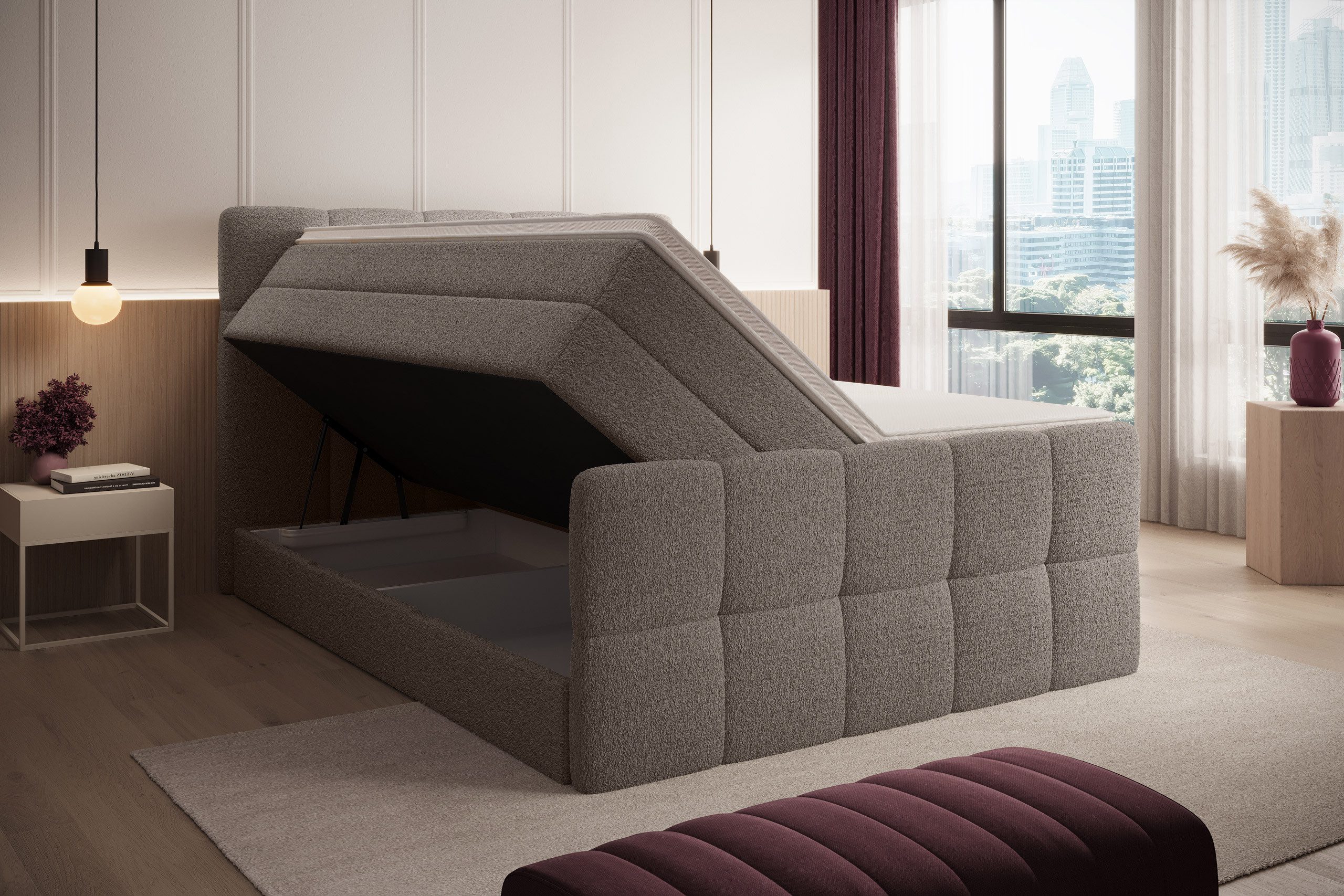 wonello Boxspringbett Madison 2, mit Bettkasten, günstig online kaufen