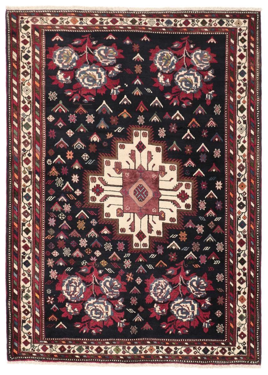 Orientteppich Afshar 144x198 Handgeknüpfter Orientteppich / Perserteppich, Nain Trading, rechteckig, Höhe: 10 mm