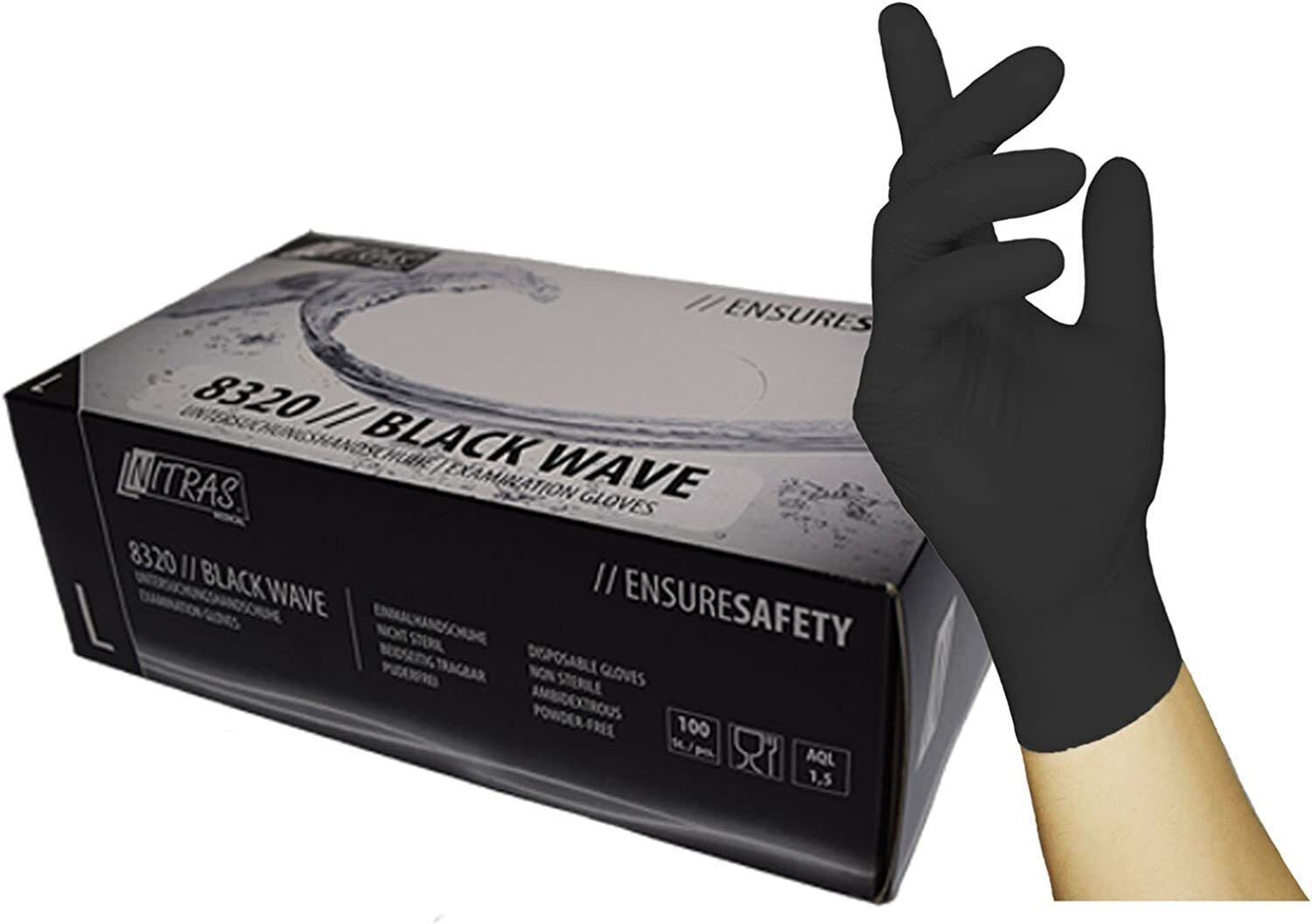 Nitras Medical Einweghandschuhe 8320 Black Wave günstig online kaufen