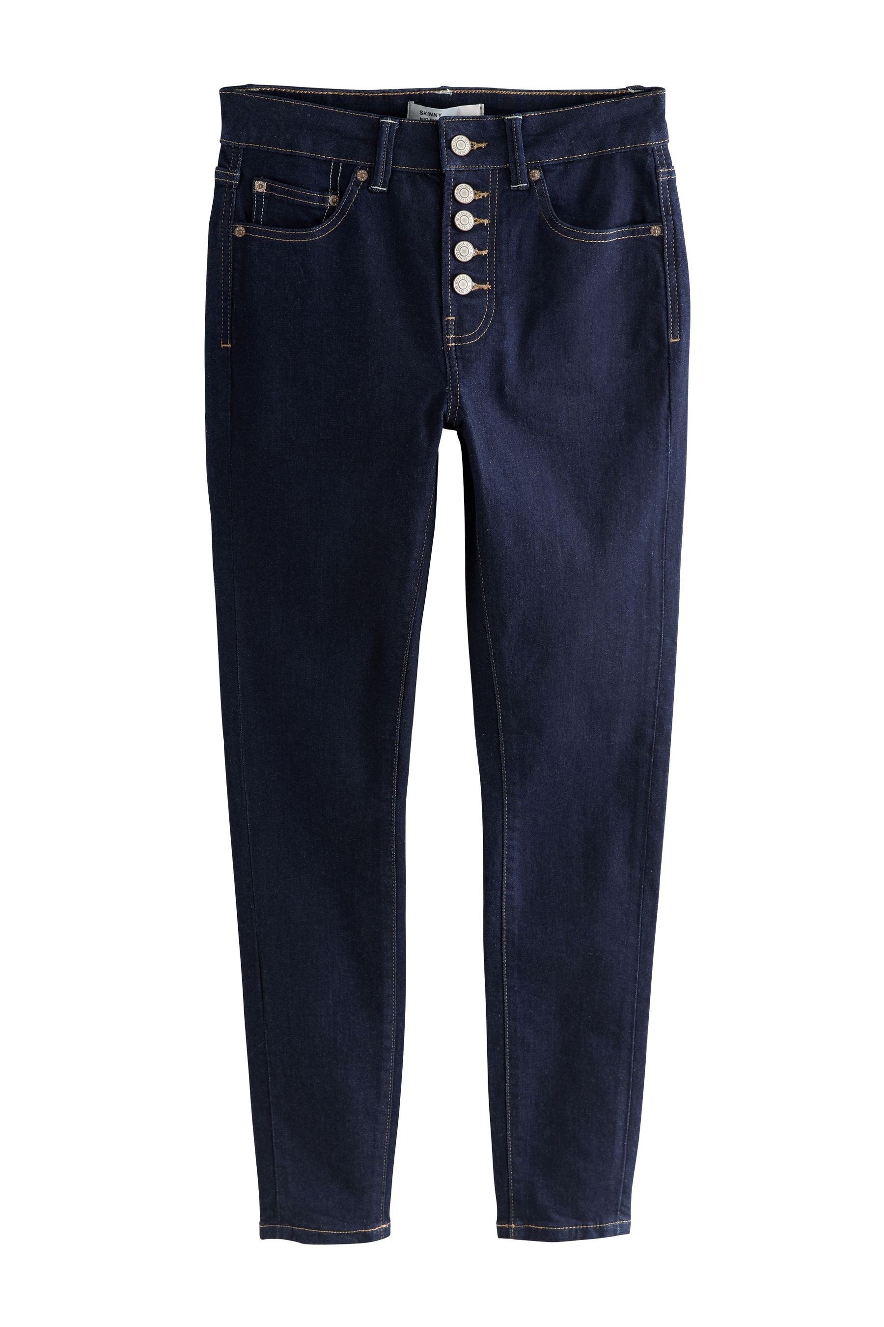 Next Skinny-fit-Jeans Skinny Fit Jeans mit geknöpftem Hosenschlitz (1-tlg)