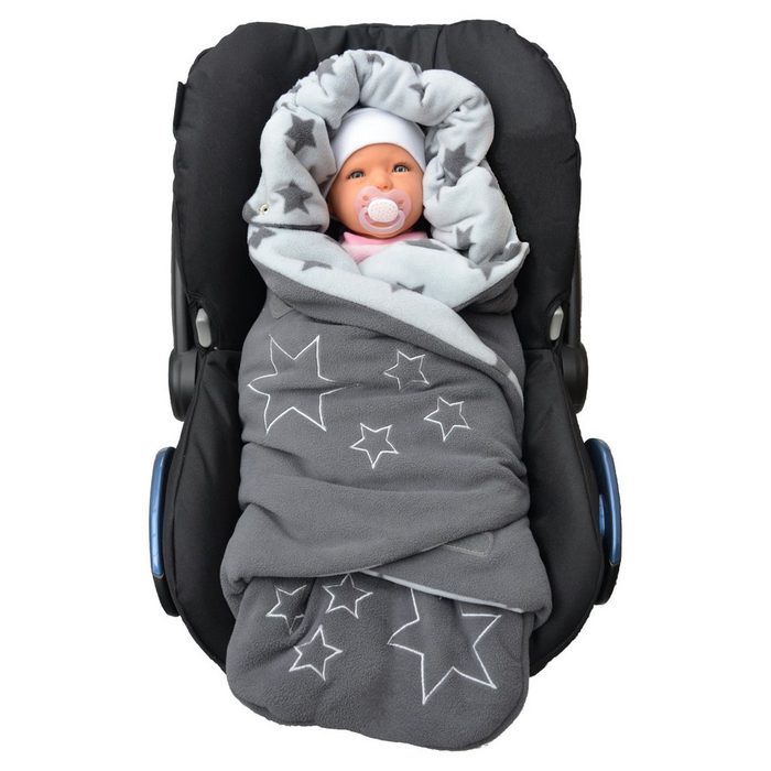 Einschlagdecke Lilly and Ben Winter-Decke für Babyschale & alle Gurtsysteme für Babys 0-10 Monate TU10705