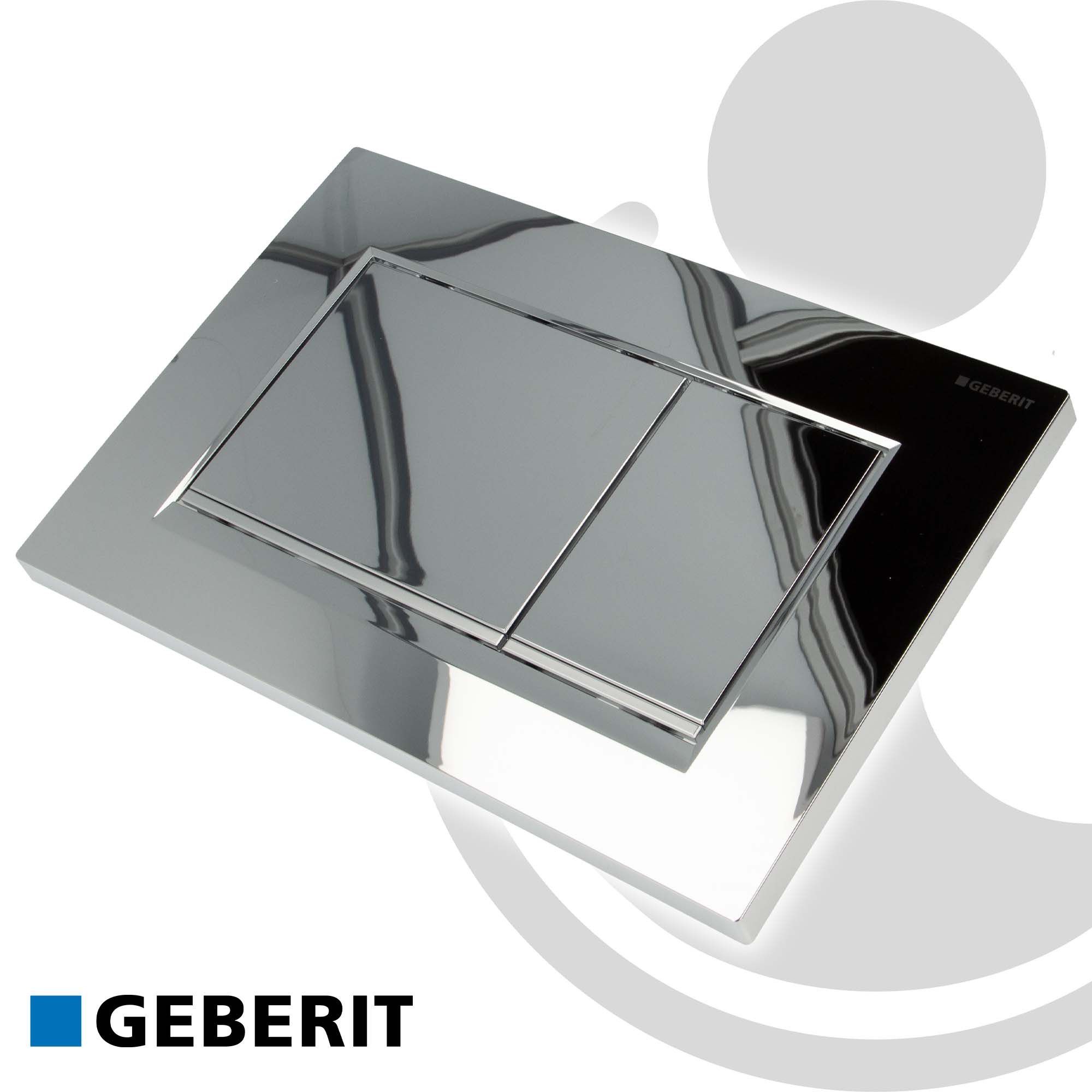GEBERIT Betätigungsplatten Sigma30 für 2-Mengen-Spülung glanzchrom/matt/glanzchrom