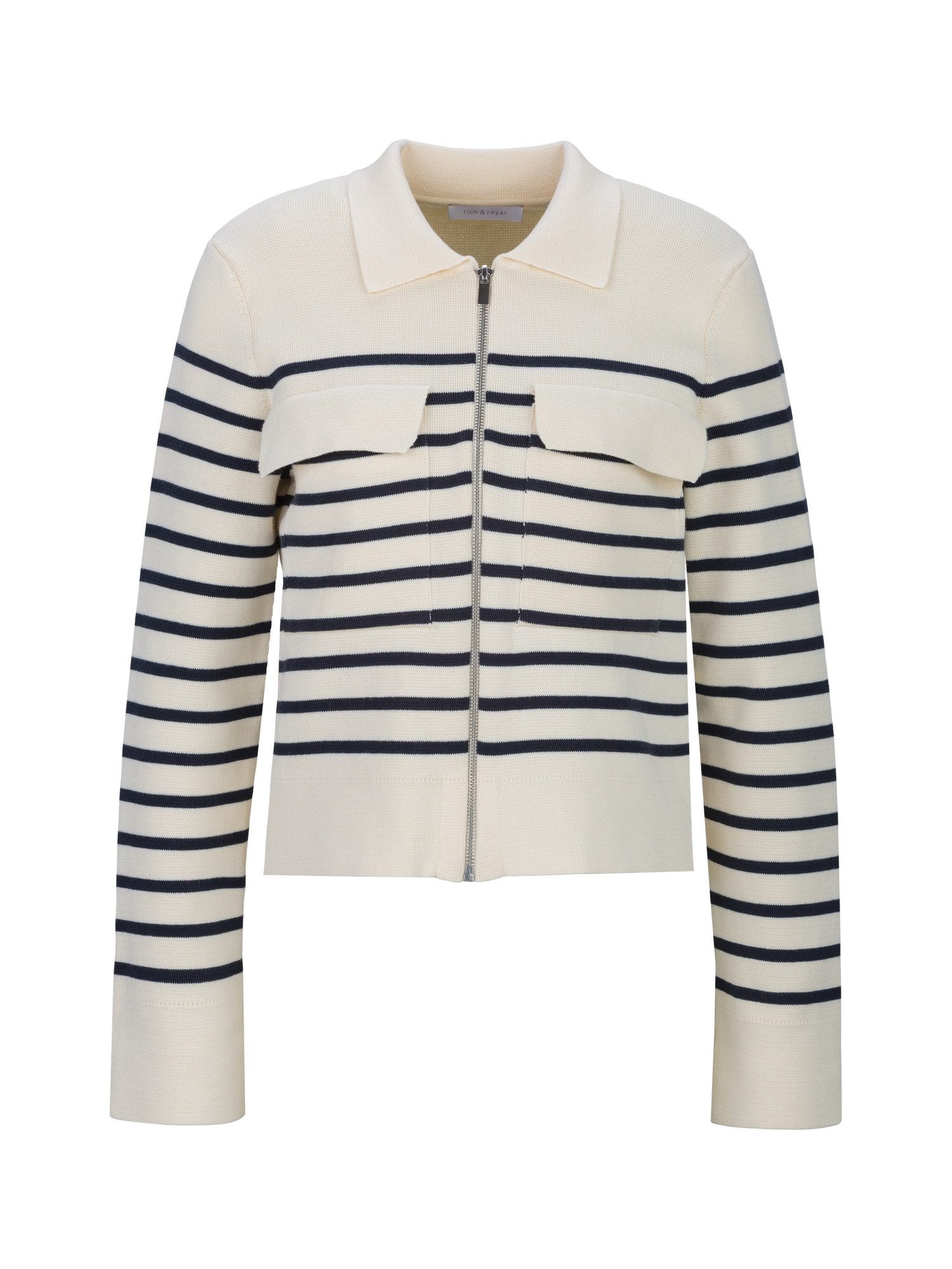 RICHROYAL Strickjacke Striped Knit Jacket