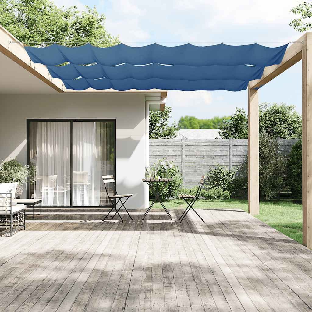 furnicato Senkrechtmarkise Vertikalmarkise Blau 60 x 800 cm - Wasserfest & UV-beständig Windschutz-Sichtschutz aus Oxford-Gewebe für den Gartenbereich
