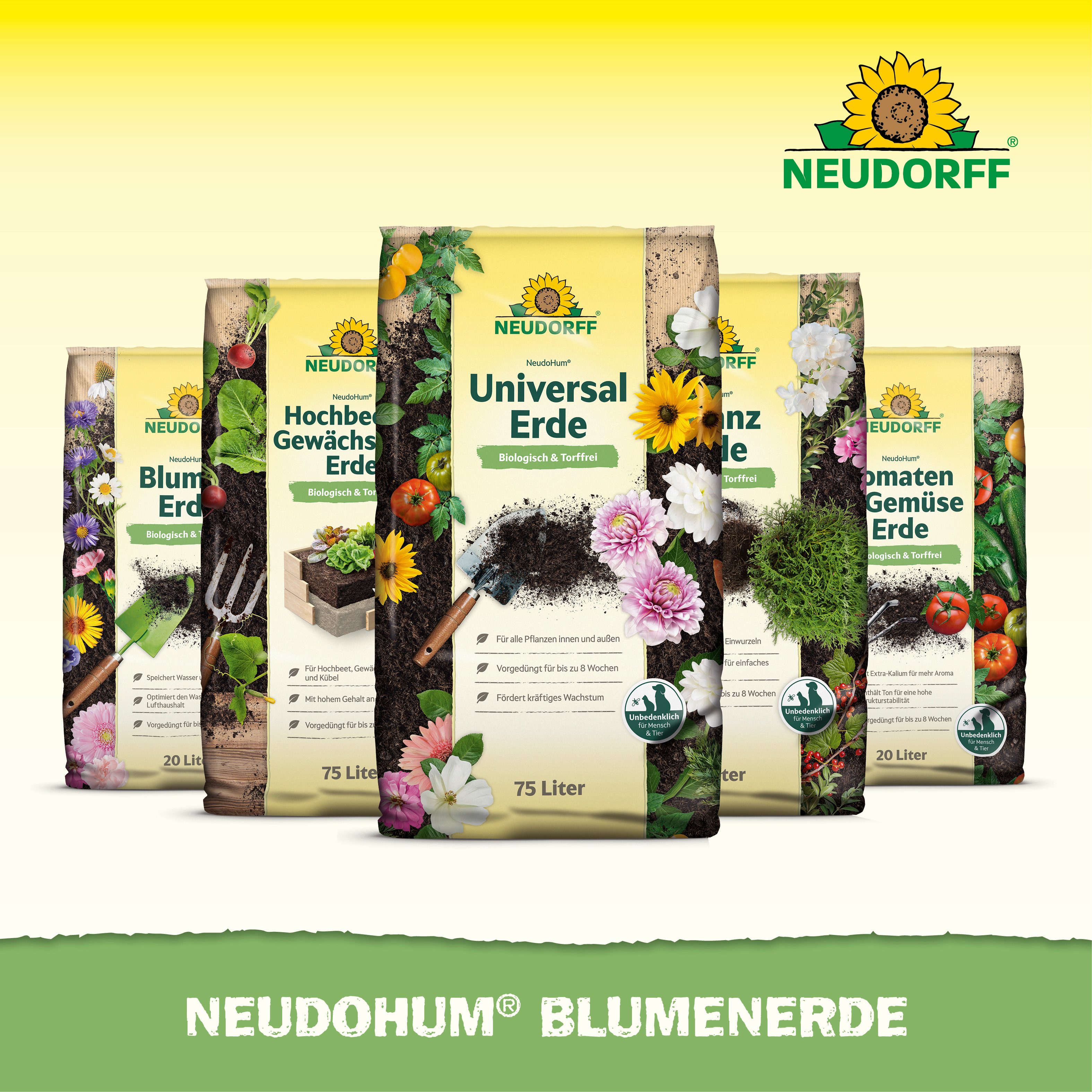 Neudorff Blumenerde NeudoHum Aussaat- und KräuterErde 3 L, mit Schwache organische Grunddüngung, (Einzelartikel, Fördert die Keimung und das Wurzelwachstum von  – Bild 5 von 5