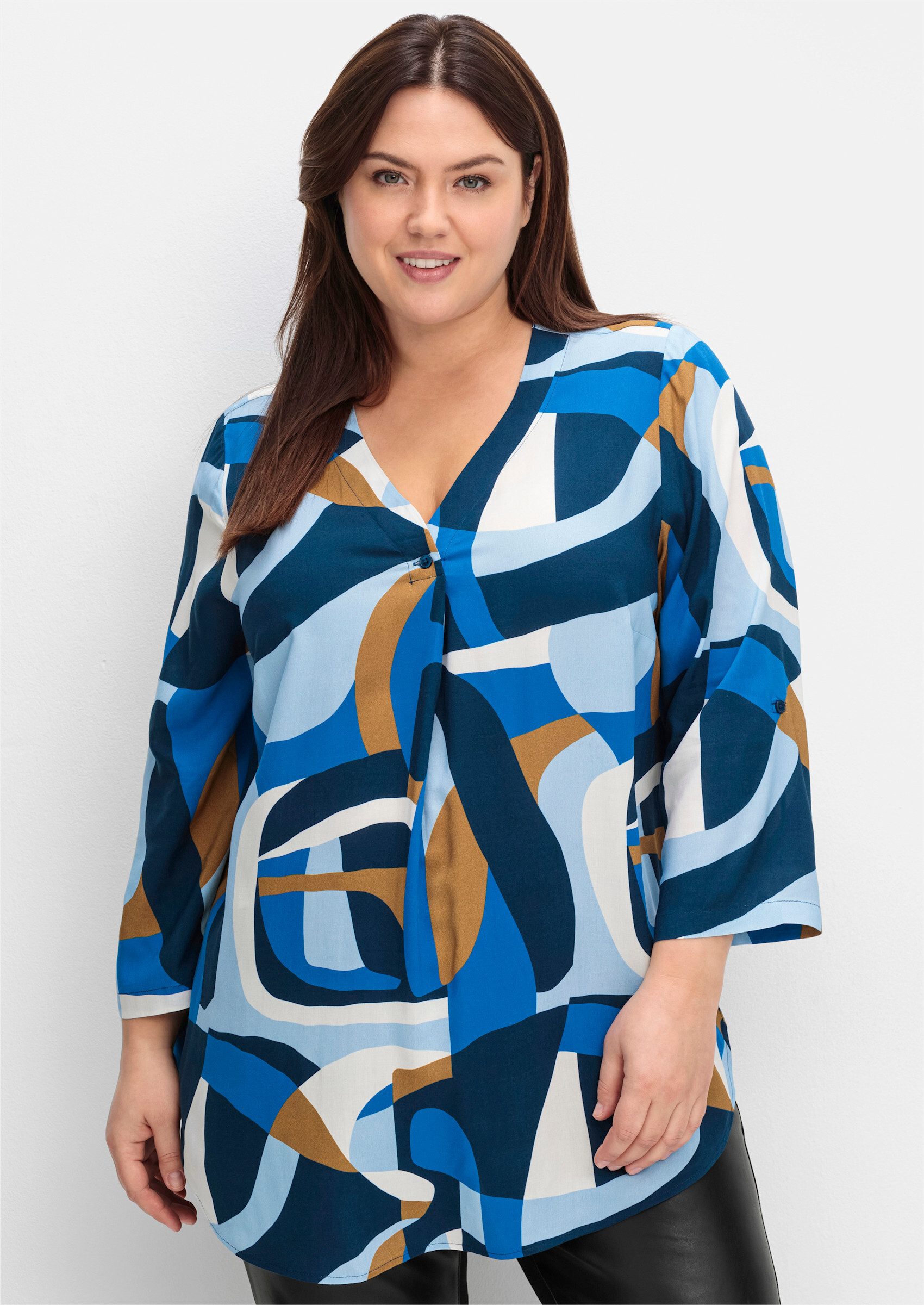Sheego Klassische Bluse Tunika . günstig online kaufen