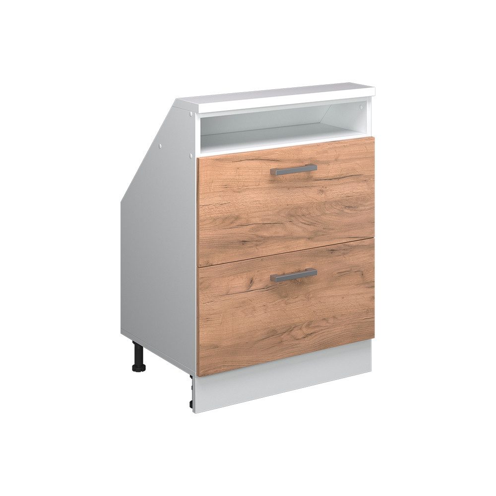 Vicco Unterschrank R-Line, Goldkraft Eiche/Weiß, 60 günstig online kaufen