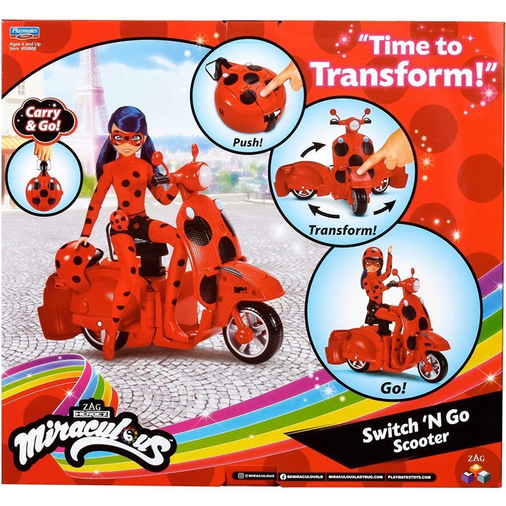 Playmates Toys Puppe Anziehpuppe Ladybug Scooter mit Miraculous