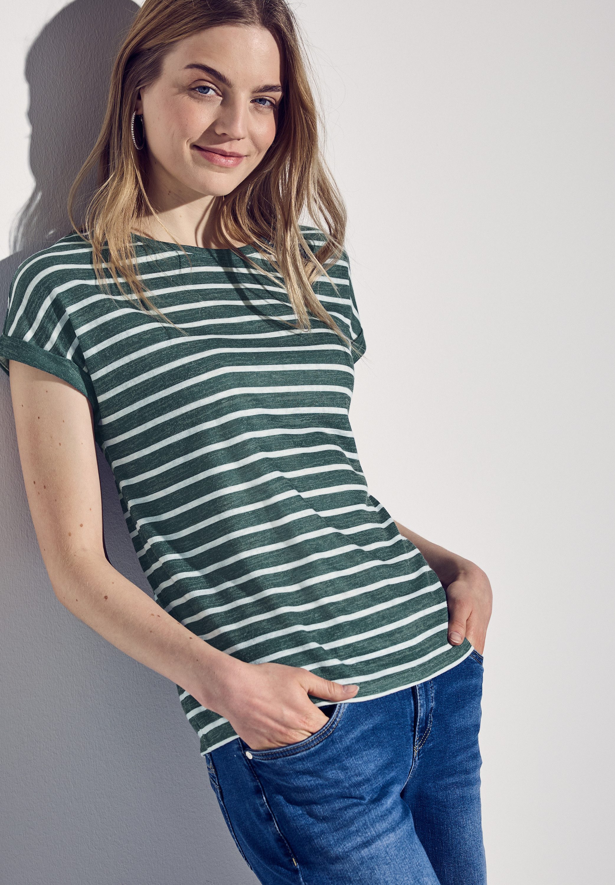 STREET ONE Shirttop mit Streifenmuster