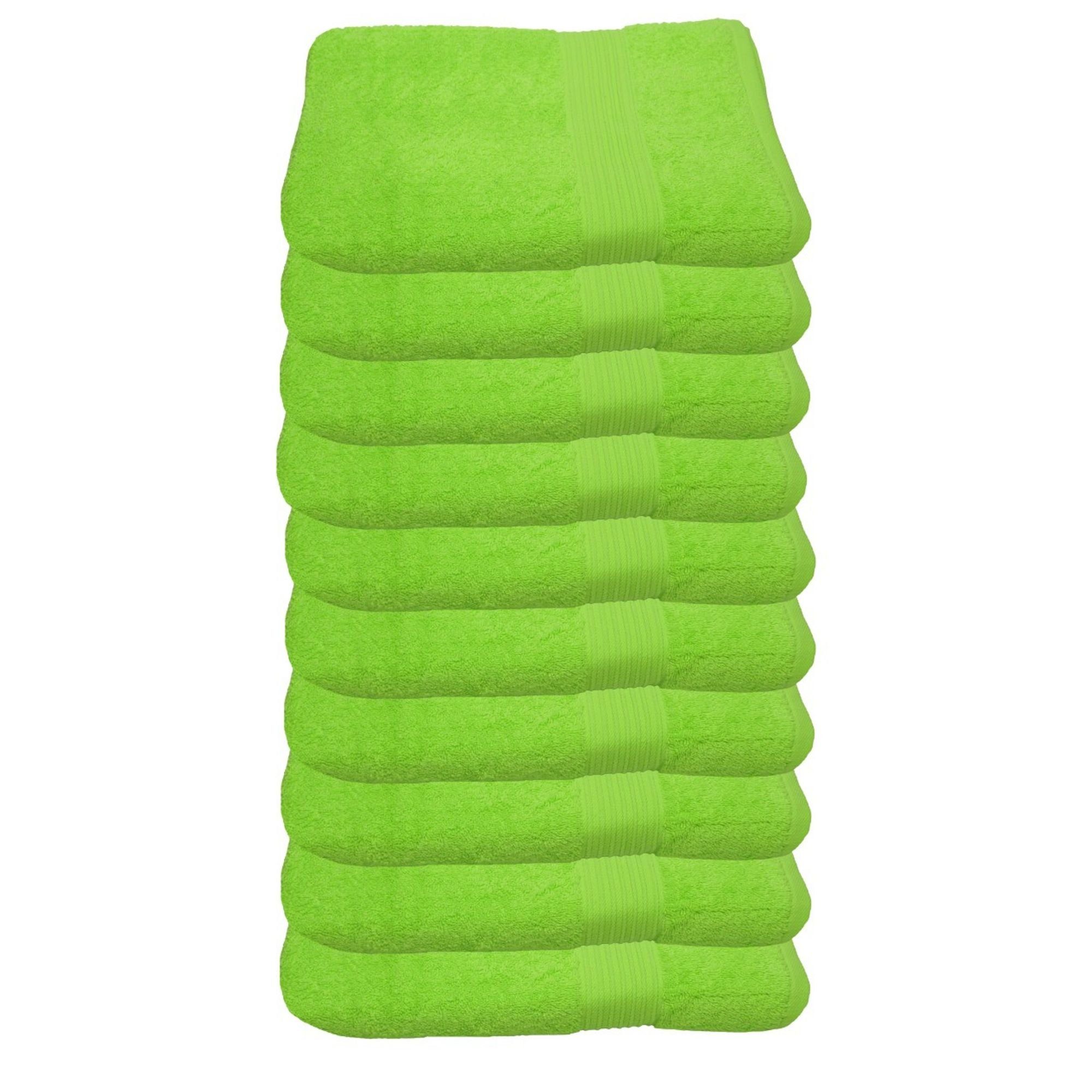 Julie Julsen Gästehandtücher 10-Gästehandtücher-Apfelgrün-Gästetuch 30 x 50 günstig online kaufen