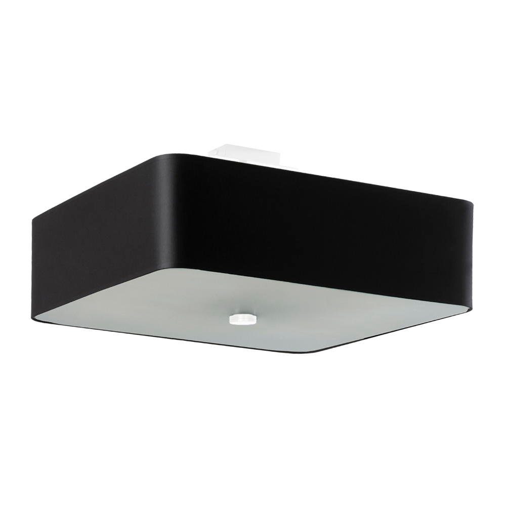 Deckenleuchte keine enthalten: Nein, 450x450mm, 5-flammig warmweiss, E27 Angabe, Deckenleuchte, Schwarz Deckenlampe, Deckenbeleuchtung, Leuchtmittel famlights Deckenlicht Lis in