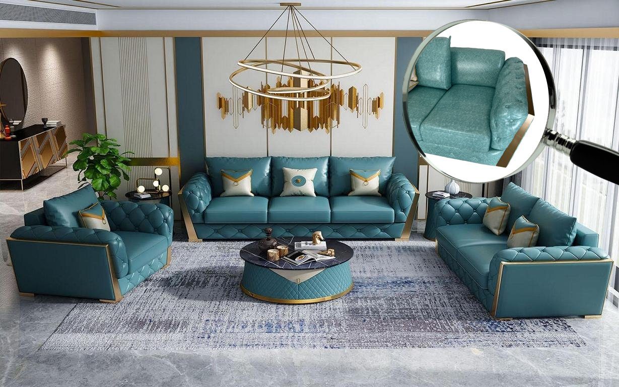 JVmoebel Polstergarnitur Sofagarnitur 3+2 Sitzer Wohnlandschaft Polster Garnitur Sofas Sofort, (2-tlg., Sofa 3 Sitzer + Sofa 2 Sitzer), Made in Europa