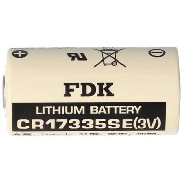 Sanyo Sanyo Lithium Batterie CR17335 SE Size 2/3A, ohne Lötfahnen CR17335SE Batterie, (3,0 V)