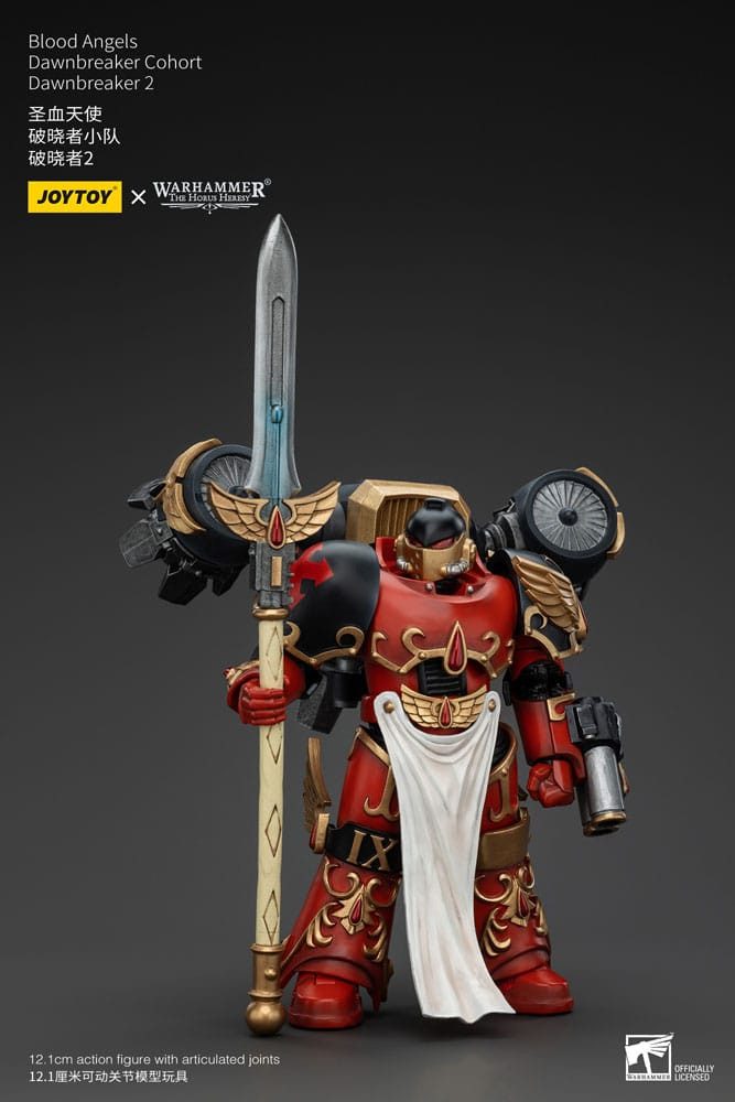 Joy Toy Actionfigur Warhammer The Horus Heresy 1/18 Blood Angels Dawnbreaker 13 cm