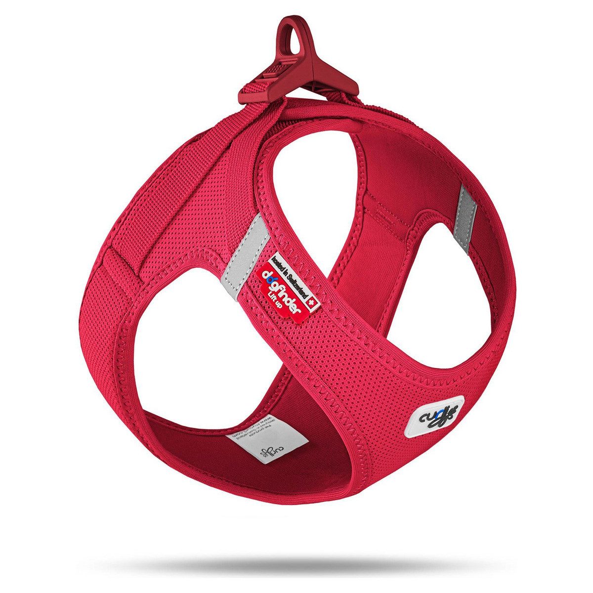Curli Hunde-Geschirr Clasp Vest Geschirr Air-Mesh Special Edition 2022 Red