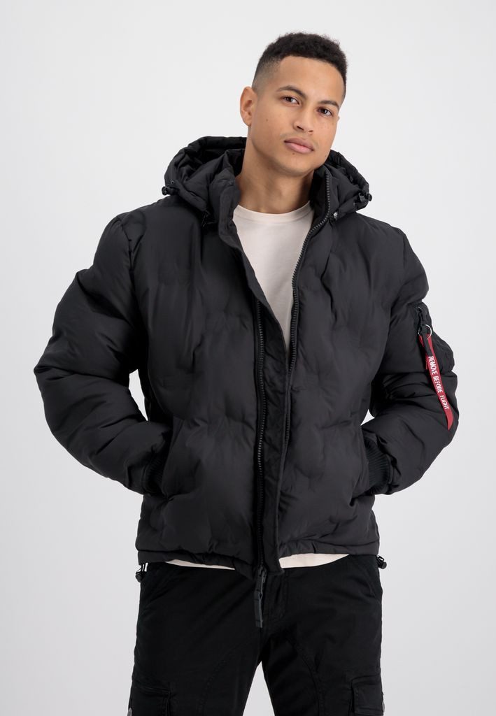 Alpha Industries Winterjacke Hooded Logo Puffer