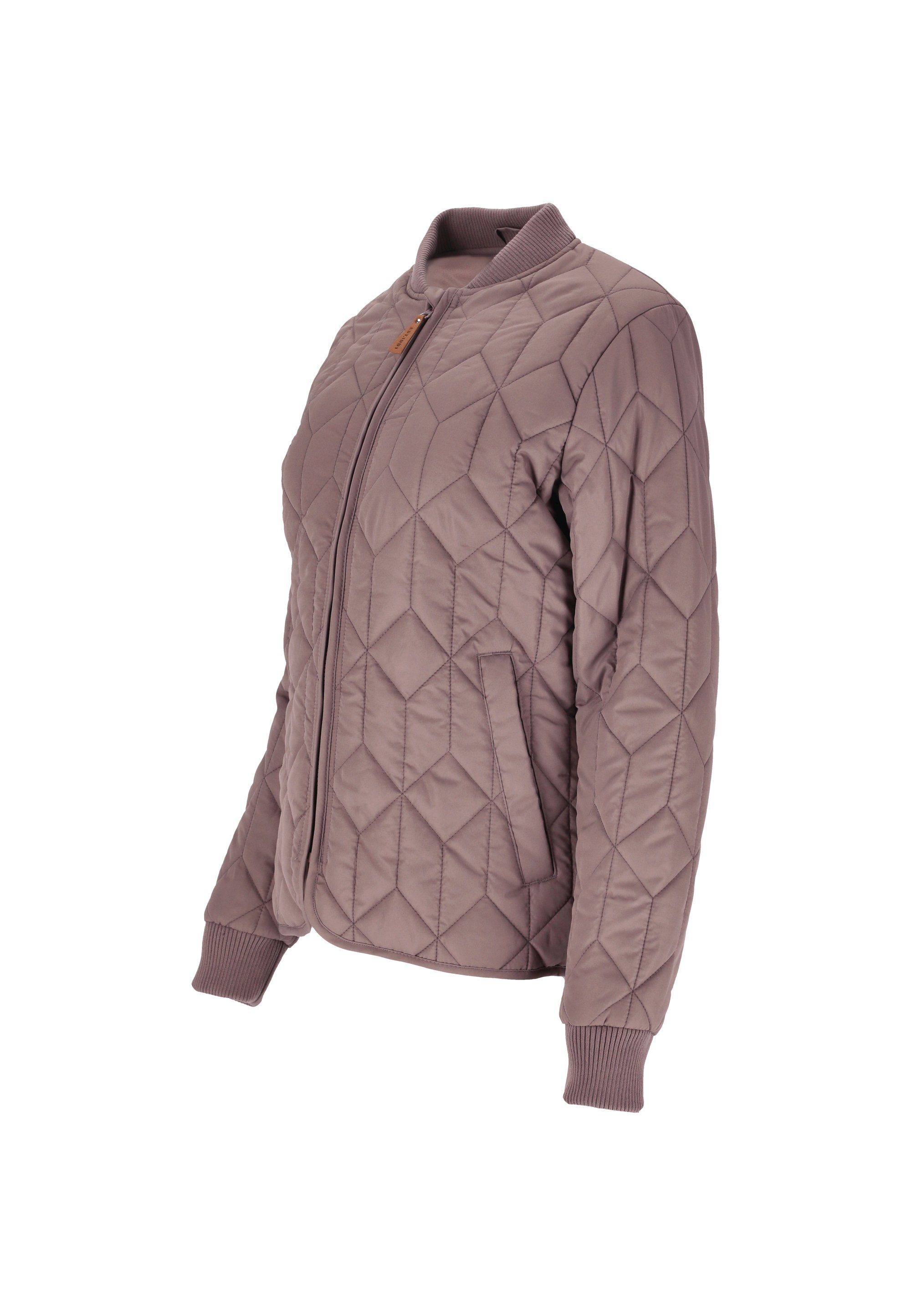 grau WEATHER Bündchen Piper elastischen Outdoorjacke REPORT mit