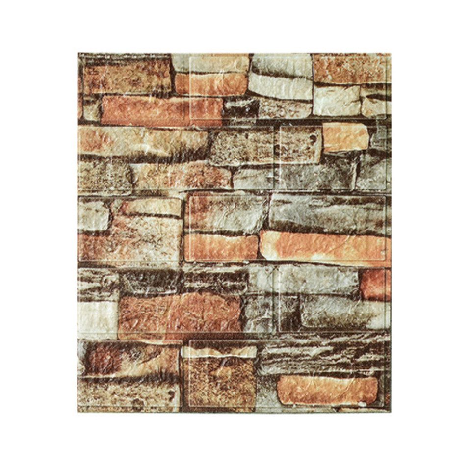 Minicloss 3D-Tapete 3D-Tapete,10 stück selbstklebende Wandpaneele 35x38.5 cm, (10 St), DIY Wandtapete, Geeignet für Küche, Bad, Schlafzimmer, Wohnzimmer
