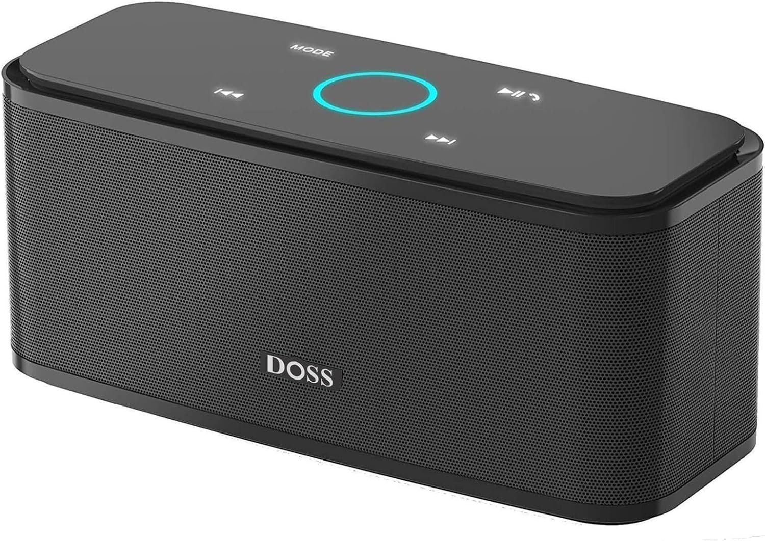 DOSS Stereo Wireless Lautsprecher (Bluetooth, ideal wasserdicht IPX5 Dual-Bass 20h mit 12 Handy) Akku, Touch Control für W