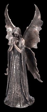 Figuren Shop GmbH Dekofigur Engel Figur - Only Love Remains bronziert - Anne Stokes - Fantasy Dekofigur