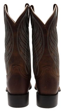 Ariat ROUND UP WST Braun Cowboystiefel Damen Westernreitstiefel