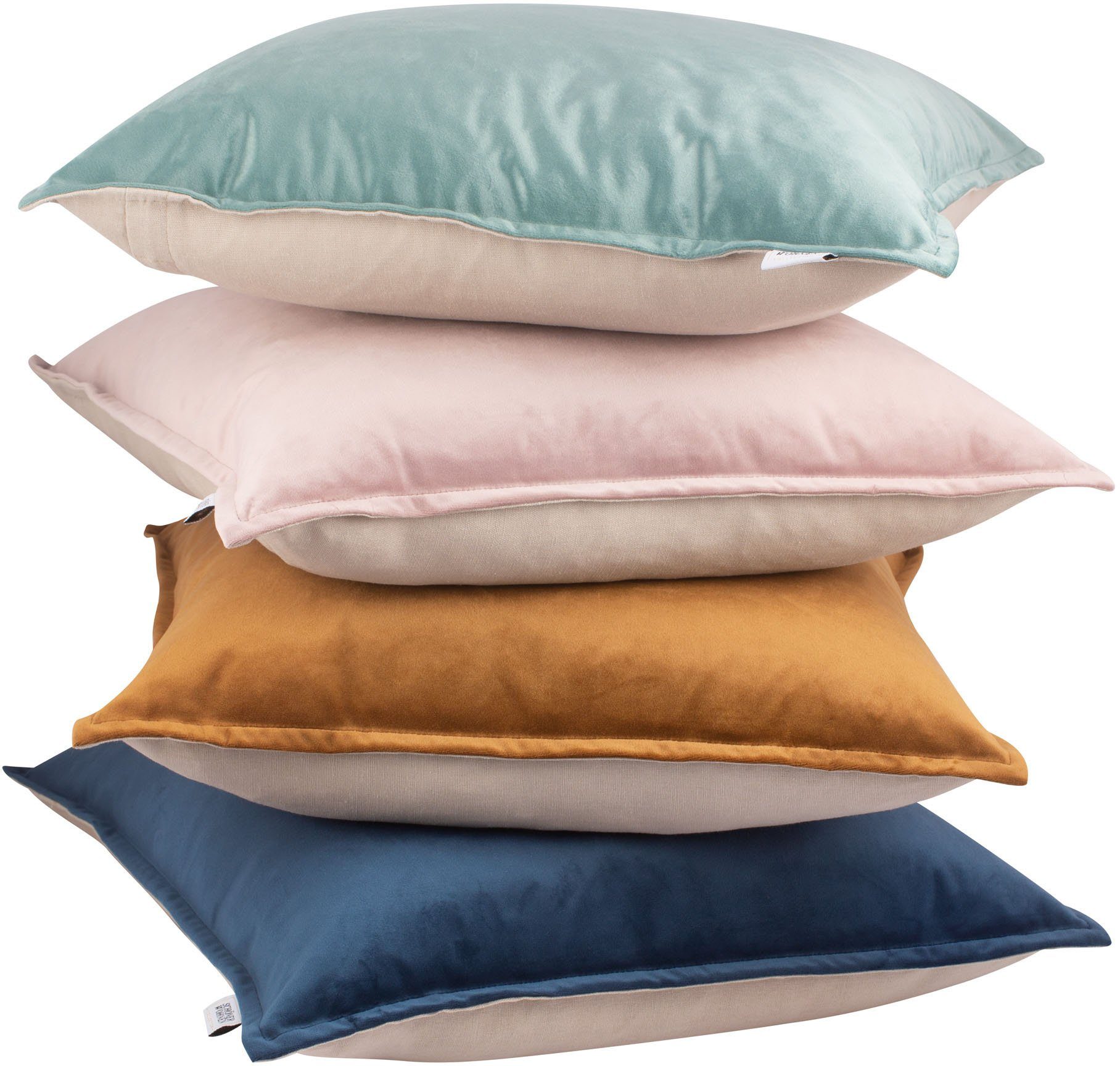 SCHÖNER WOHNEN-Kollektion Dekokissen Dolce, Samtnachbildung mit günstig online kaufen