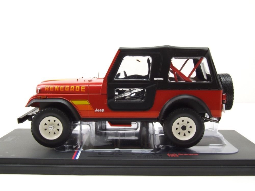 ixo Models Modellauto Jeep Renegade 1983 rot, Maßstab 1:24