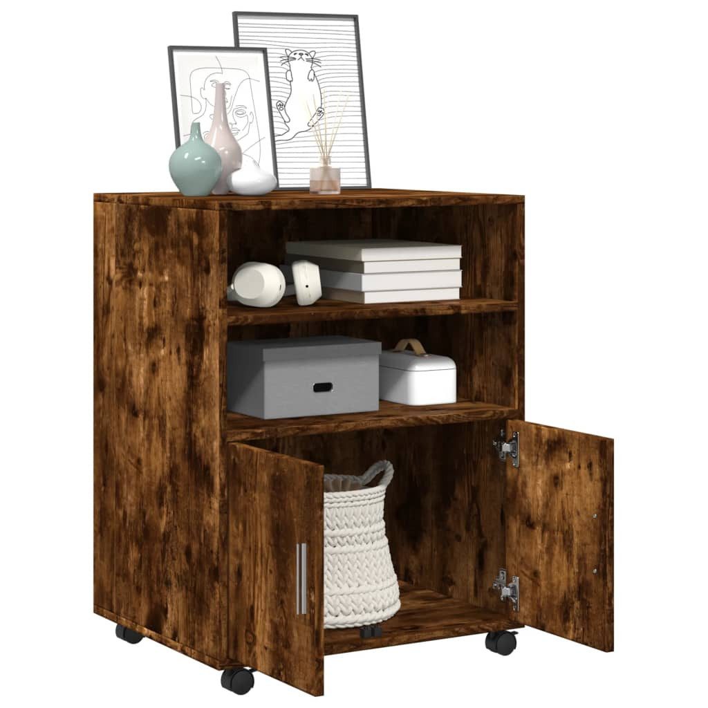 vidaXL Aktenschrank Rollschrank Räuchereiche 60x48x81 cm günstig online kaufen