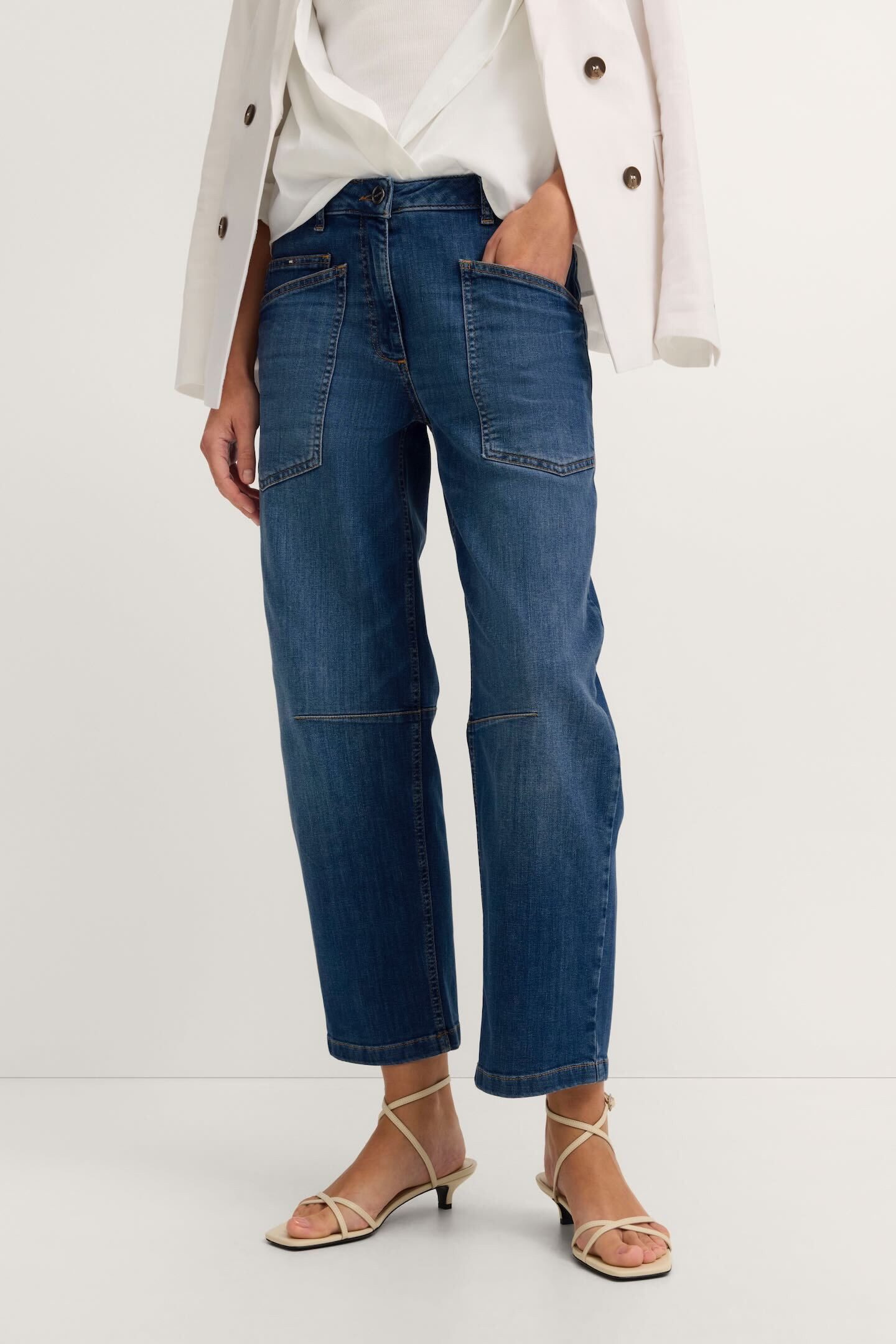 bugatti 5-Pocket-Jeans Stretch mit aufgesetzten Taschen