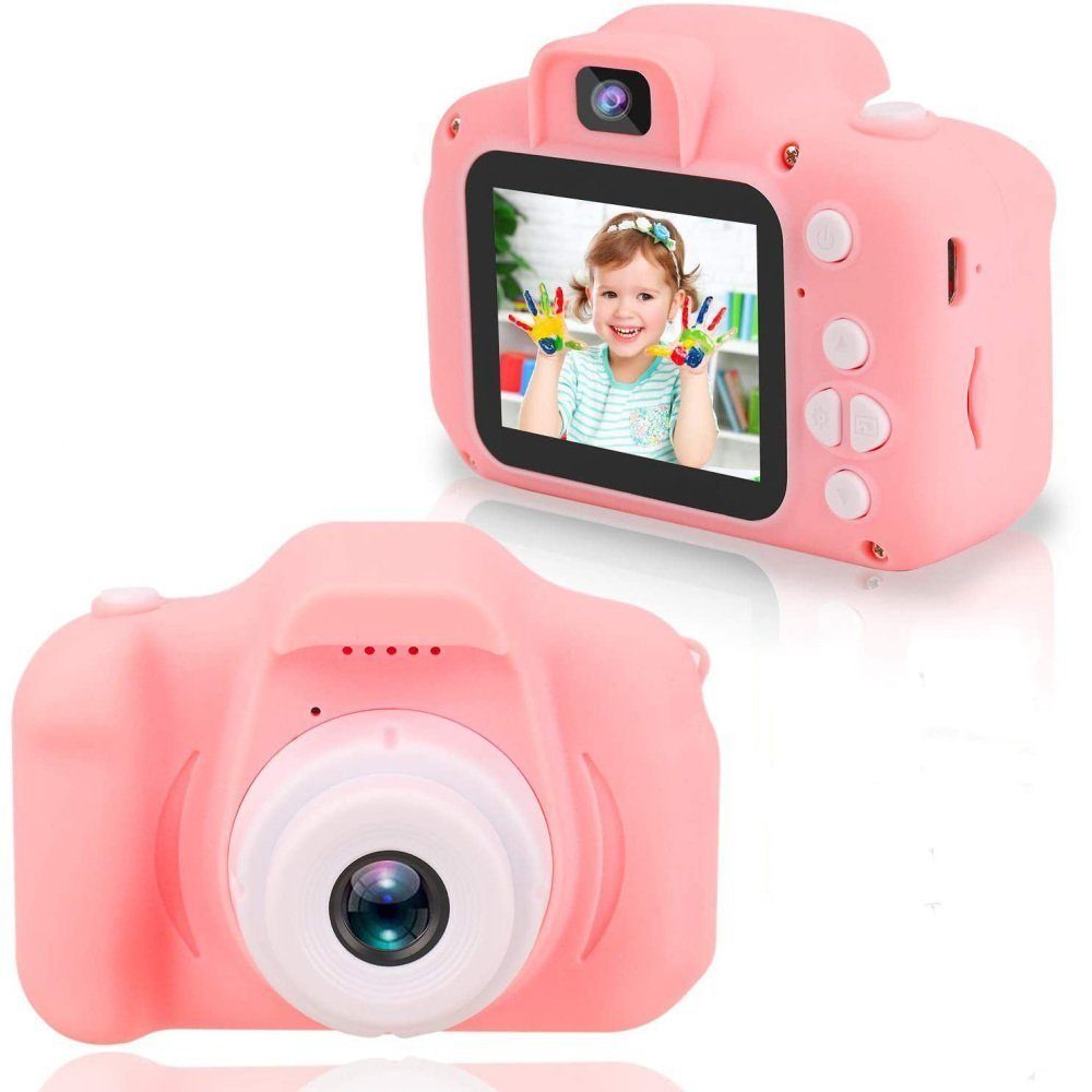 Jormftte »Kinderkamera, Digitalkamera Selfie-Kamera Kind Camcorder Spiel  Multifunktion, 2.0 Zoll Bildschirm, 1080P HD, mit 32GB SD Karte, Spielzeug  Geschenk« Kinderkamera