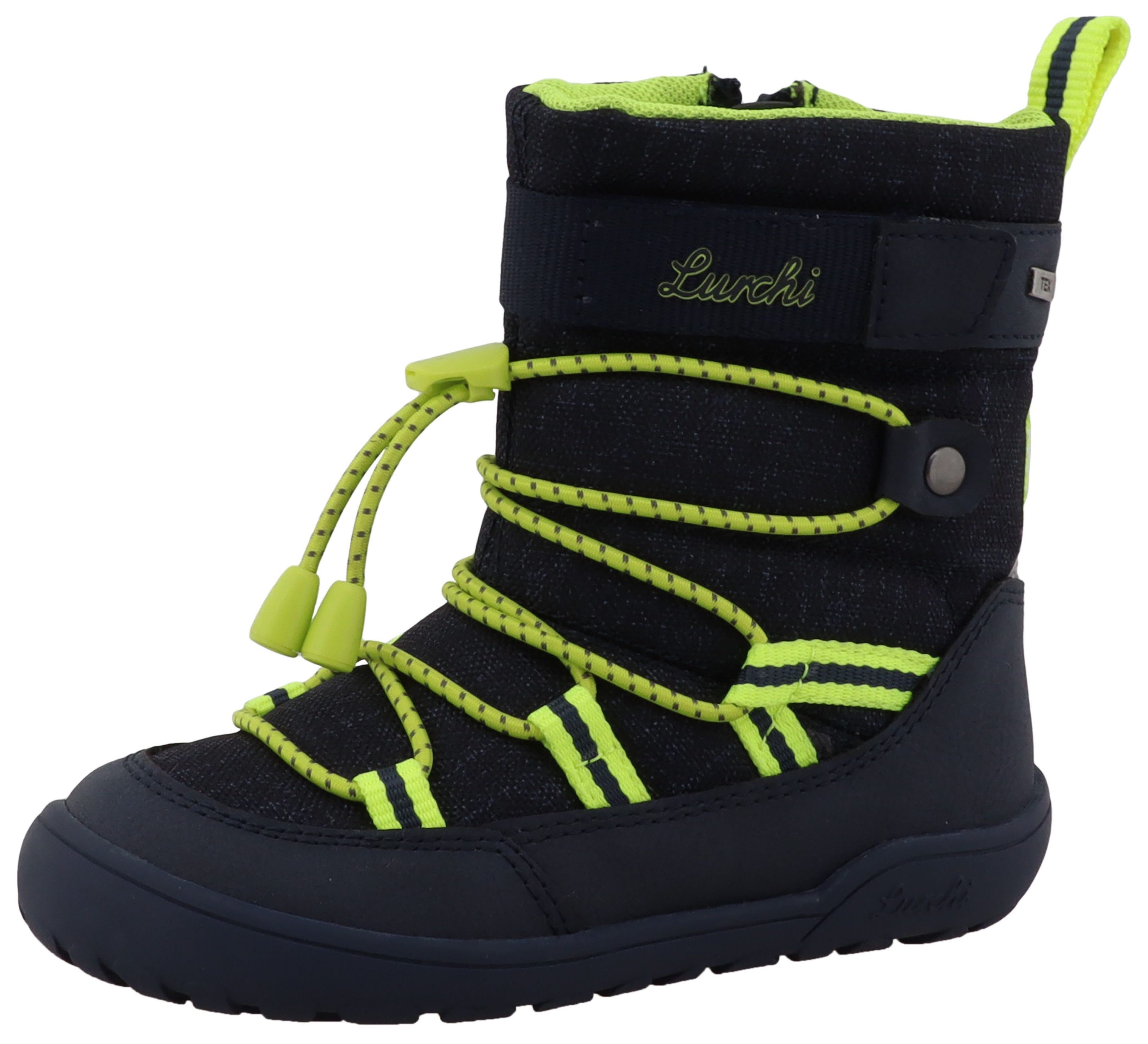 Lurchi Jace 1 Barefoot-TEX Barfußschuh Snowboots mit Label, Größenschablone zum Doenload