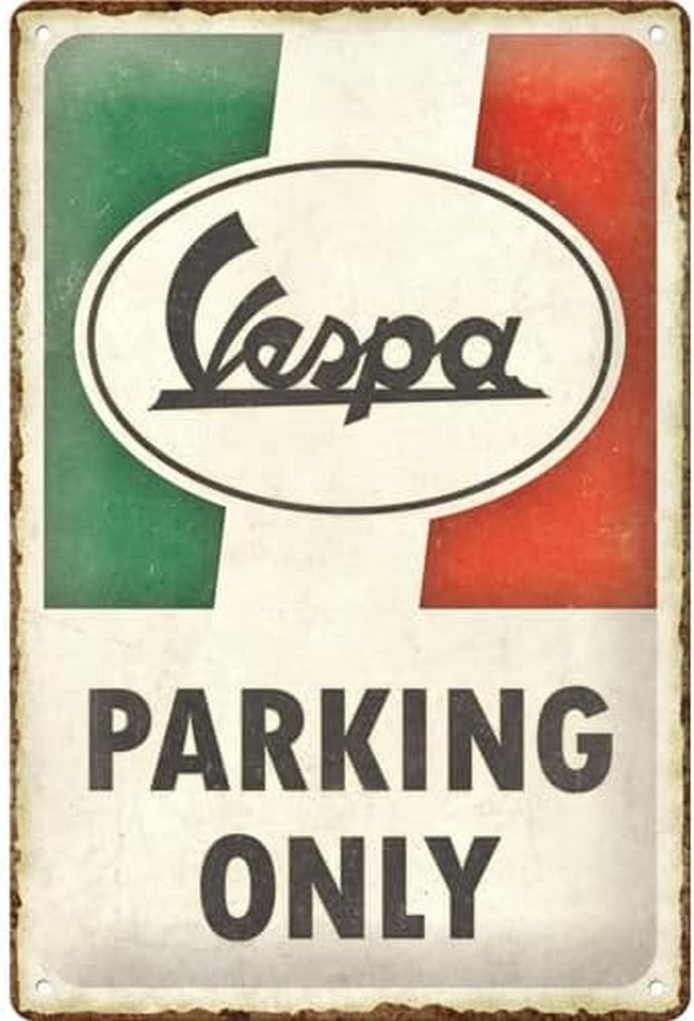 Nostalgic-Art Metallschild Blechschild 20 x 30cm - Vespa - Parking Only Italian