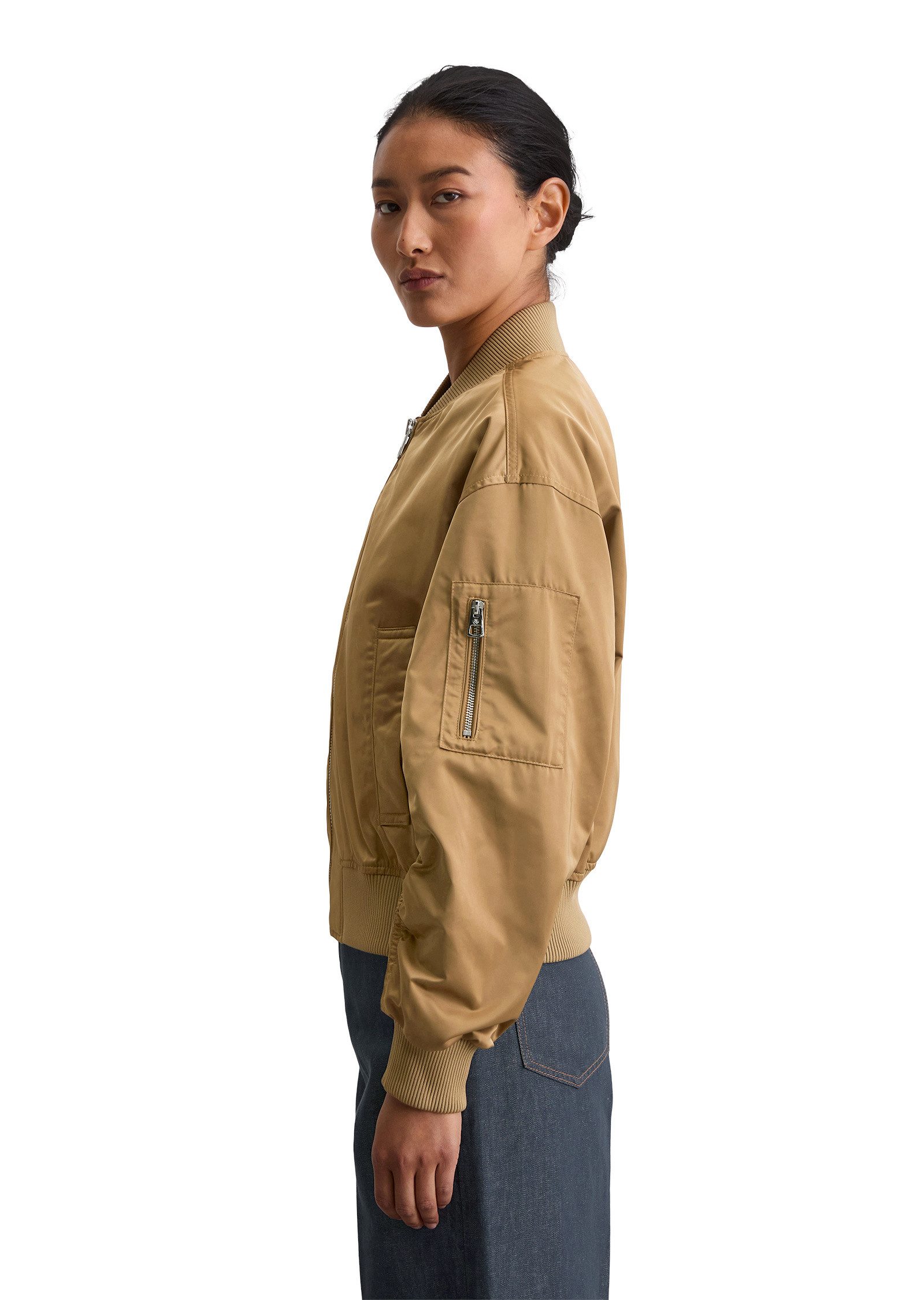 Marc O'Polo Outdoorjacke aus recyceltem Shiny-Polyester-Twill günstig online kaufen