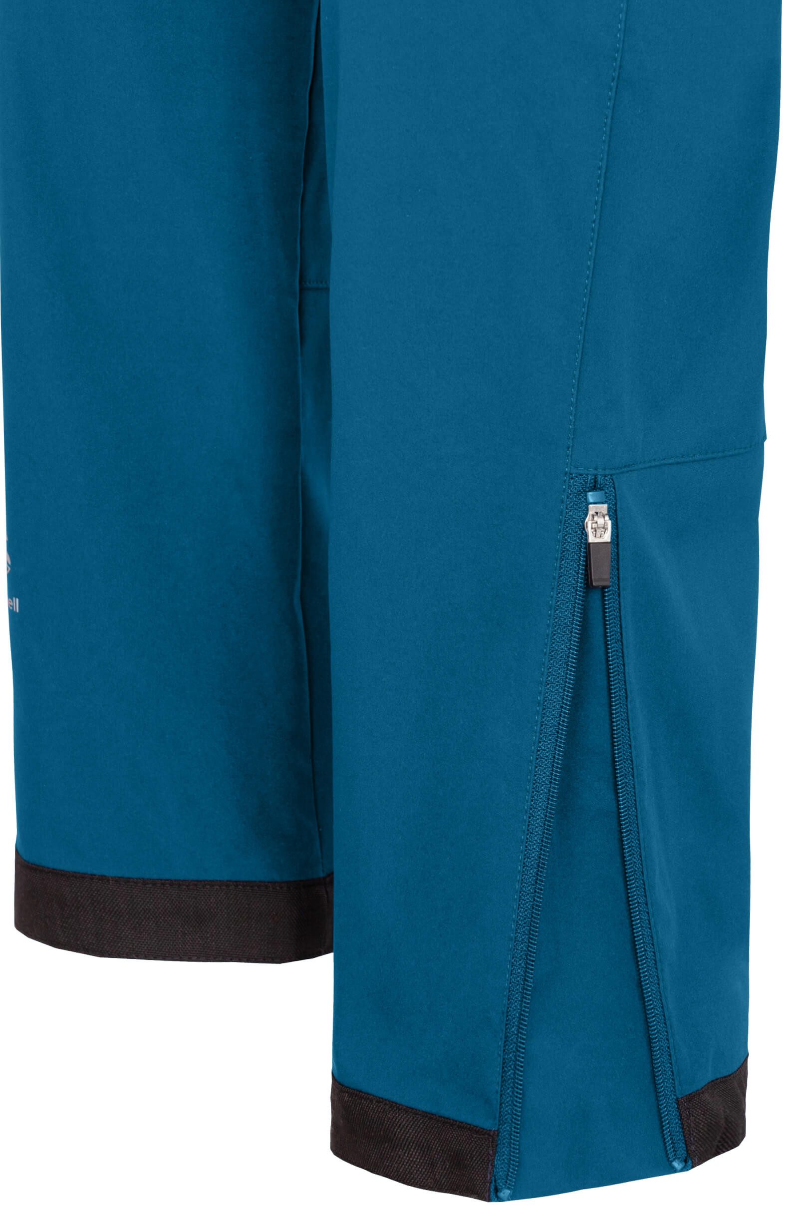 Bergson Outdoorhose TESSE COMFORT (slim) Damen Softshellhose, winddicht, strapazierfähig, Kurzgrößen, Saphir b