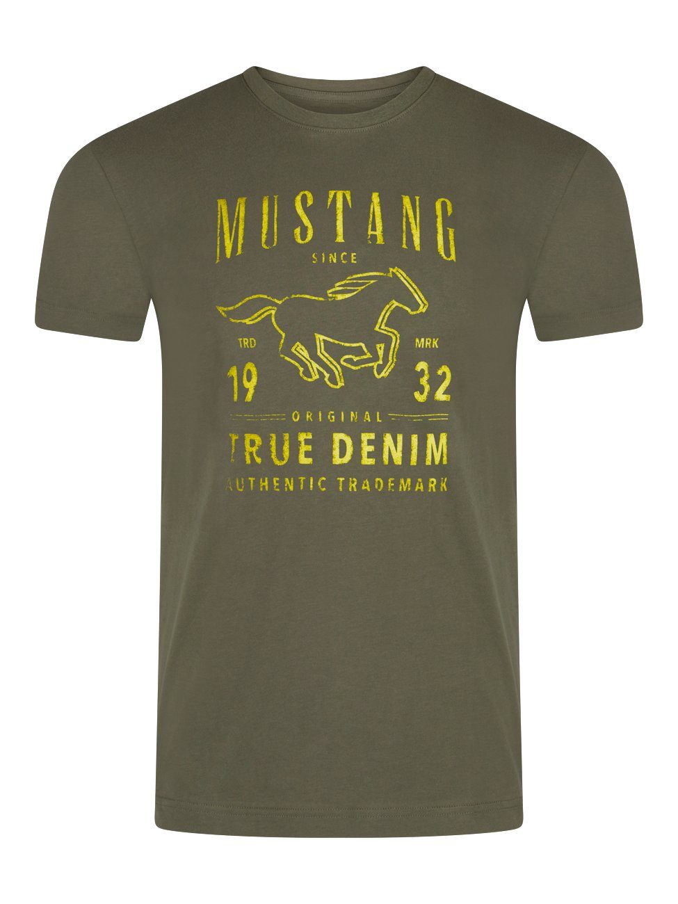 MUSTANG Tshirt Herren Baumwolle Regular Fit 4er Pack günstig online kaufen