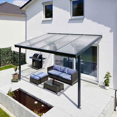 GUTTA Terrassendach »Premium«, BxT: 410,2x306 cm, Bedachung Dachplatten, BxT: 410x306 cm, Dach Acryl klar