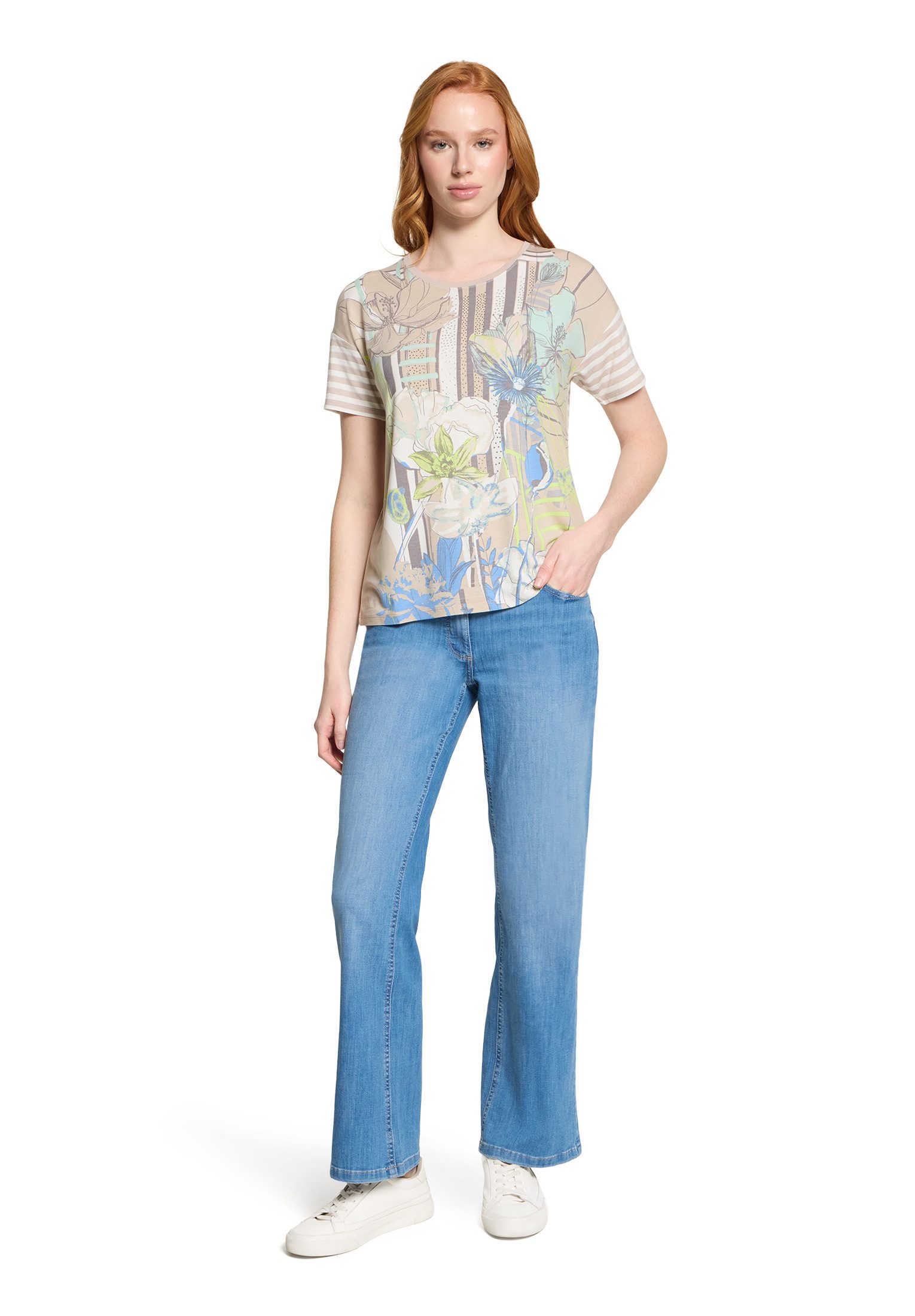Betty Barclay Kurzarmshirt Damen mit Ringel (1-tlg)