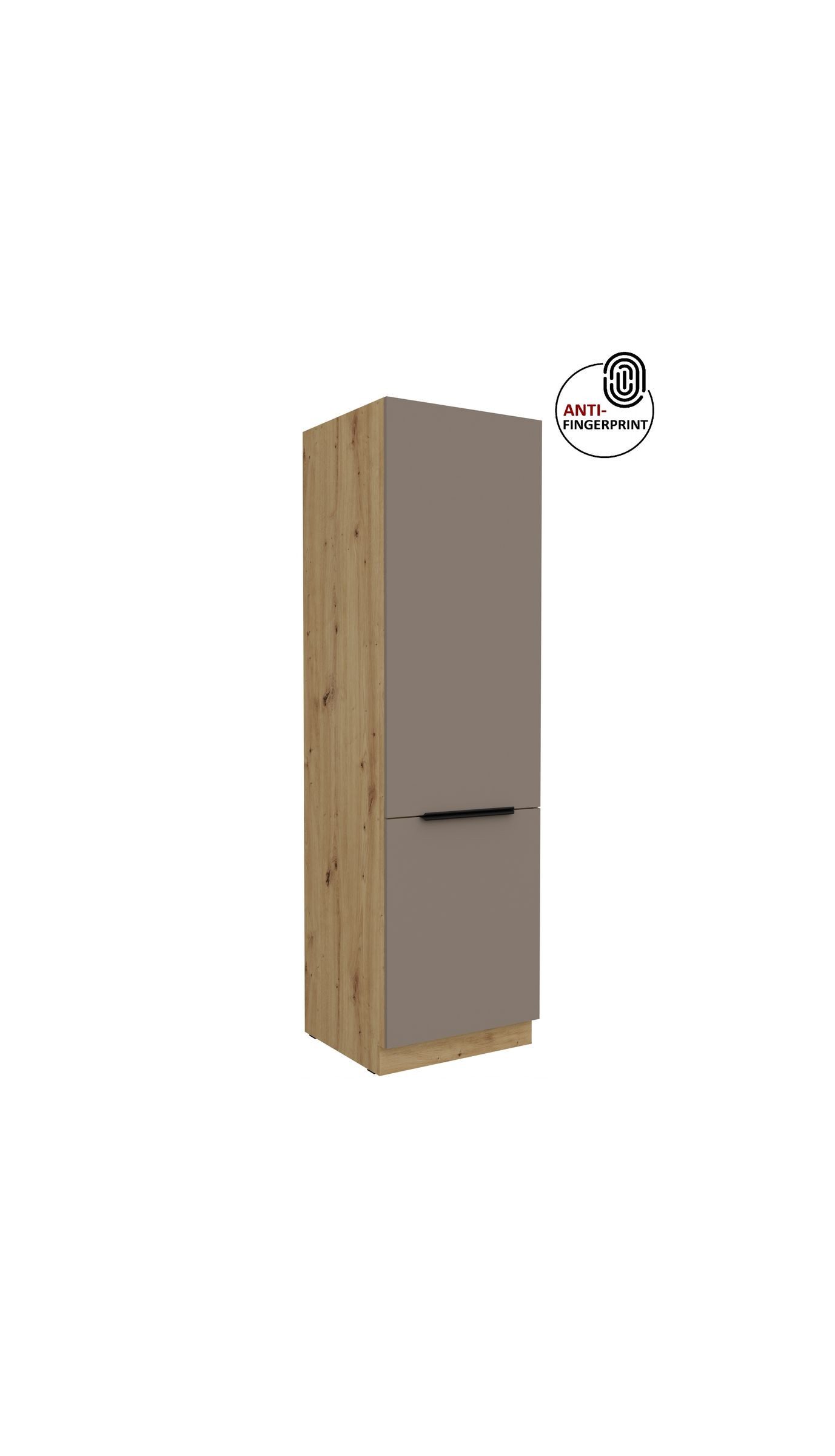 Küchen-Preisbombe Hochschrank 60 cm Küche ARIA Sandgrau ultra matt Anti Fingerprint Küchenzeile