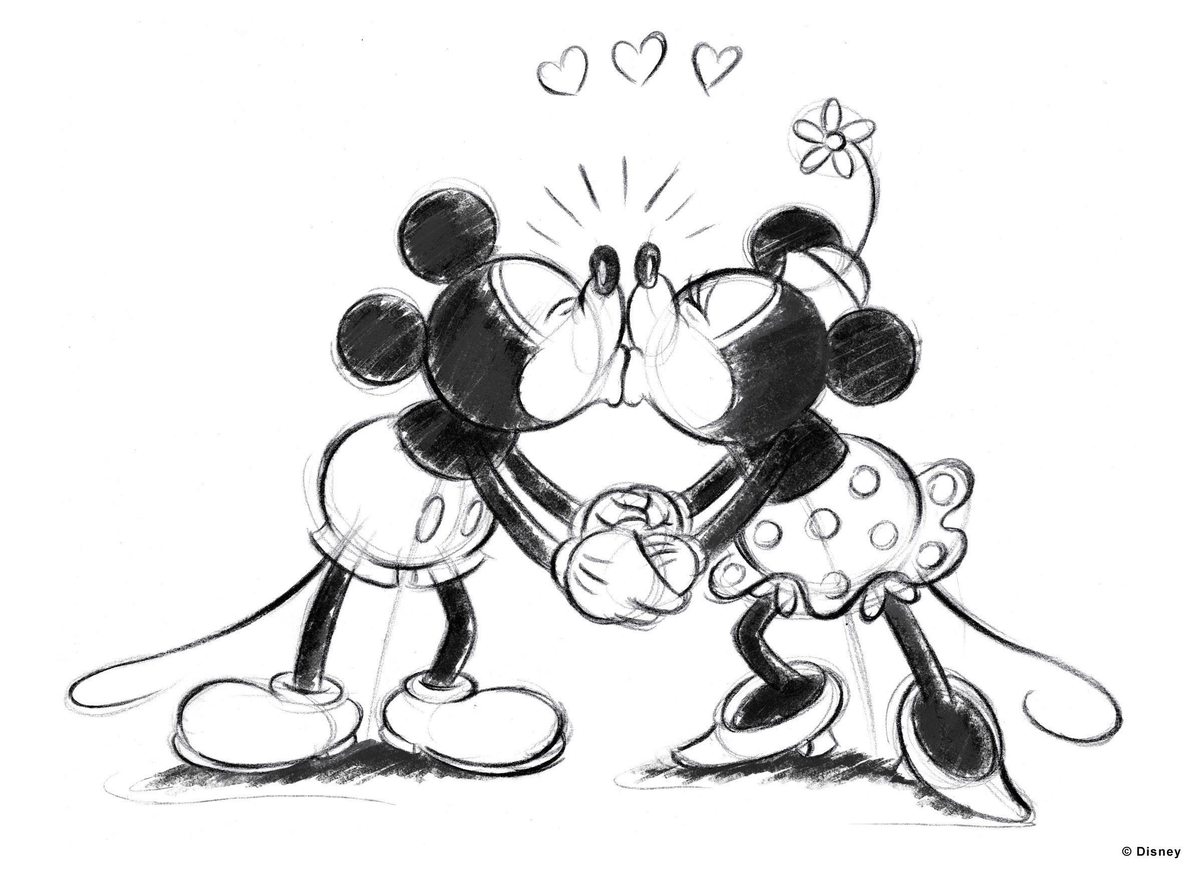 Art for the home Leinwandbild & Mickey Minnie