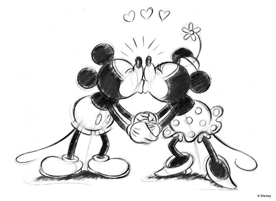 Art for the home Leinwandbild Mickey & Minnie, Hochwertige Qualität