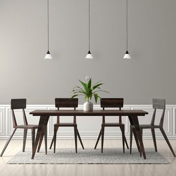 Paco Home Pendelleuchte CLEA, LED fest integriert, Warmweiß, LED Hängelampe Wohnzimmer Esszimmer Küchenlampe Hängend