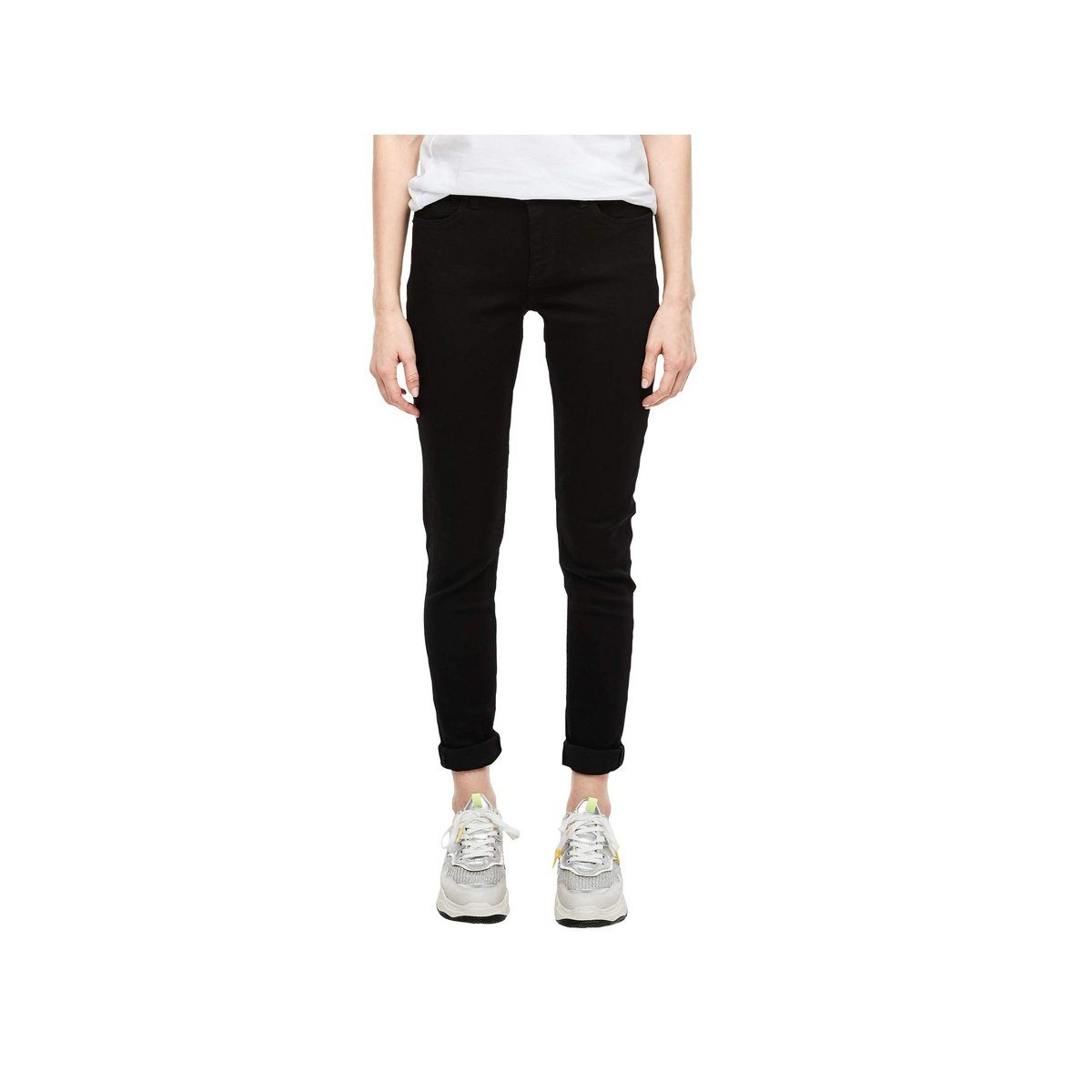 s.Oliver Regular-fit-Jeans schwarz regular (1-tlg) | Straight-Fit Jeans