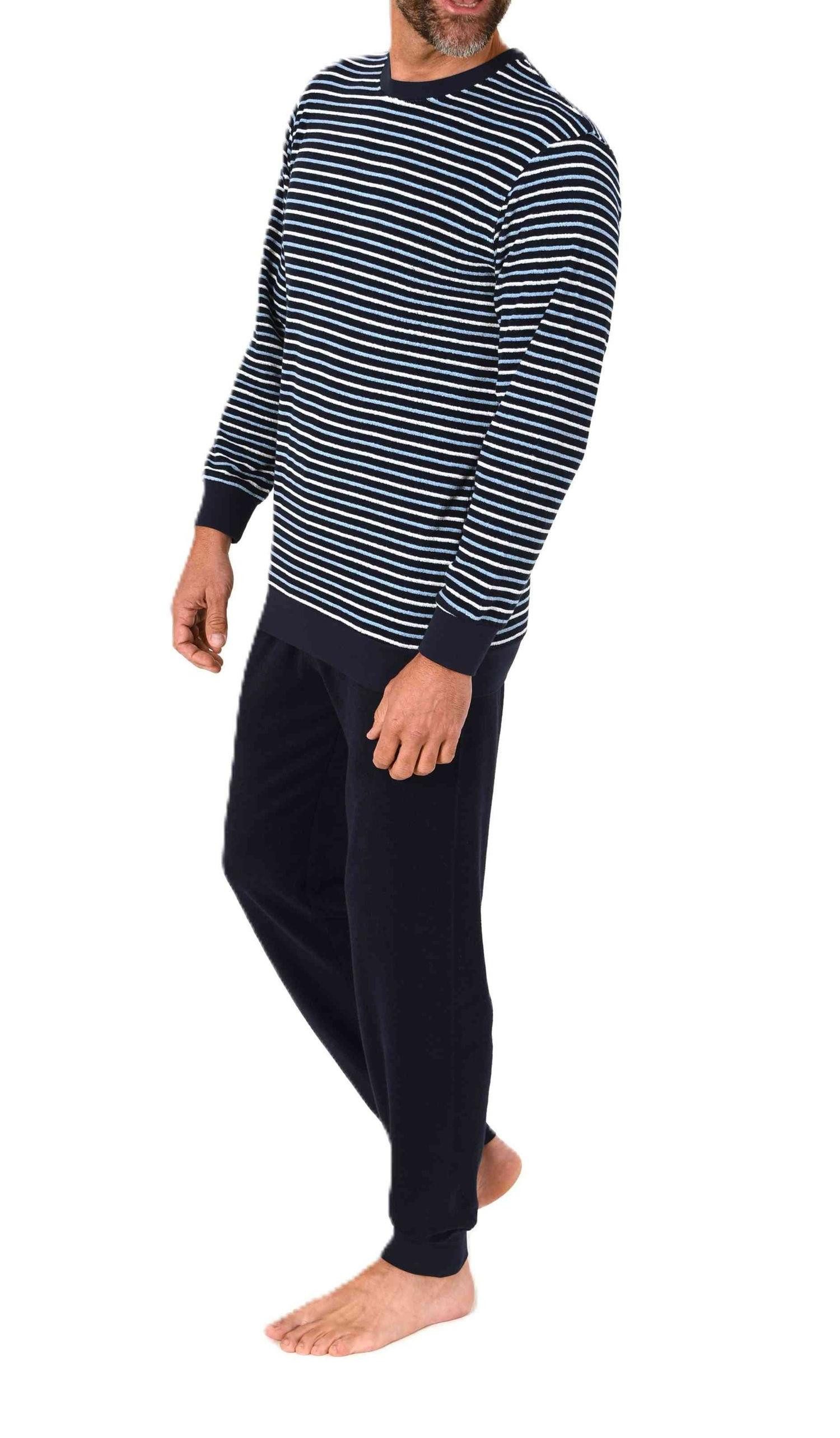 Normann Pyjama Normann Herren Frottee Pyjama lang mit Bündchen - auch in Üb günstig online kaufen