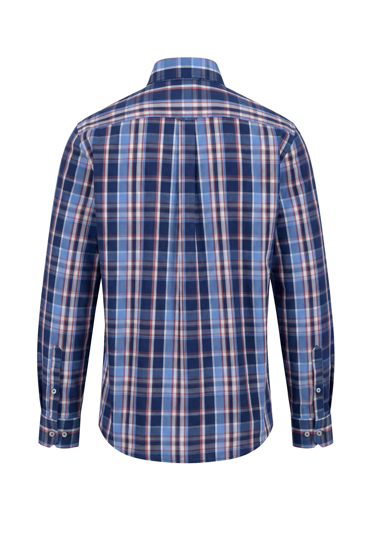 FYNCH-HATTON Langarmhemd kariert, mit Button-Down-Kragen