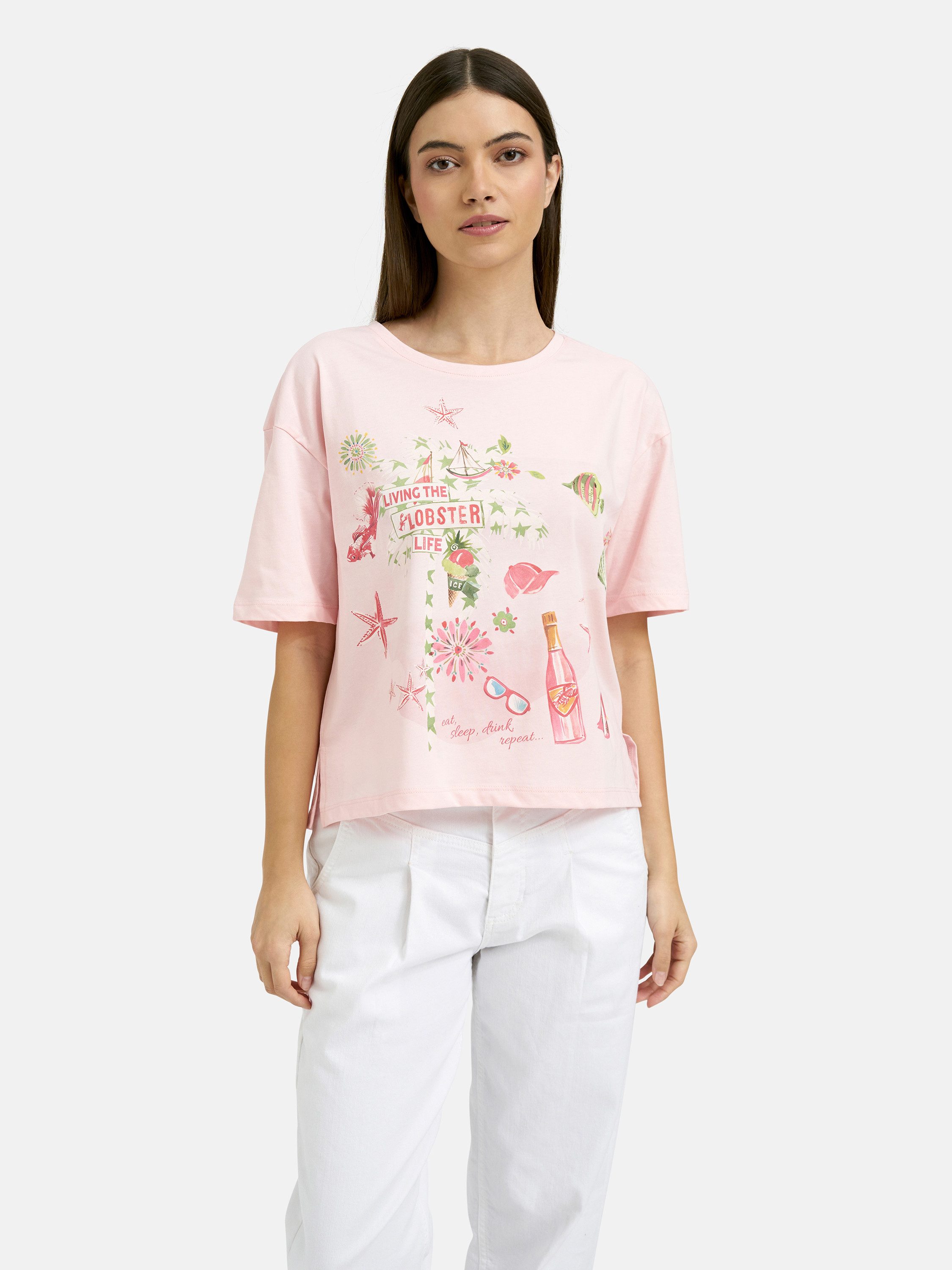 Smith & Soul Rundhalsshirt mit überschnittener Schulter