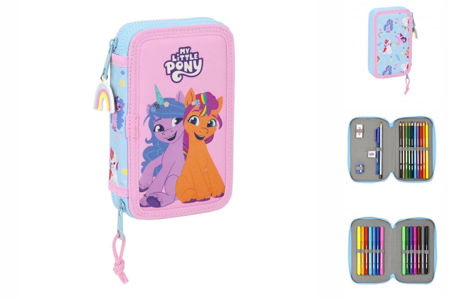 My Little Pony Federtasche Doppel-Federtasche My Little Pony Wild free 125 x 195 x 4 cm Blau Ros