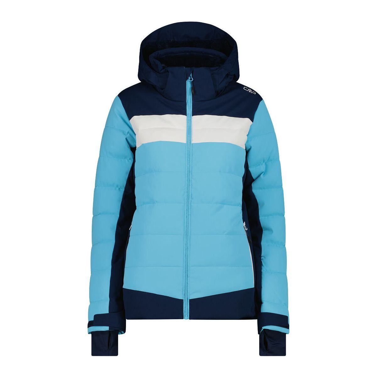 CMP Skijacke Woman Ski Jacket Zip Hood Damen-Skijacke mit hoher Atmungsaktivität und Wetterschutz, ideal für