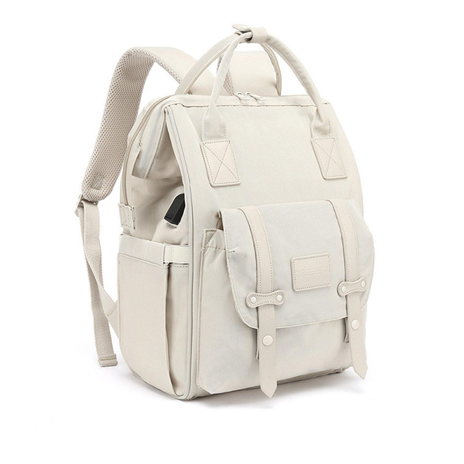 MOPUEA Wickelrucksack Wickelrucksack Baby USB Organizer Groß Kapazität Kinderwagen (Wickelrucksack / Mami Rucksack, Großer Baby Wickelrucksack mit USB Anschluss & vielen Fächern), Großes Volumen, USB Port, wasserabweisend